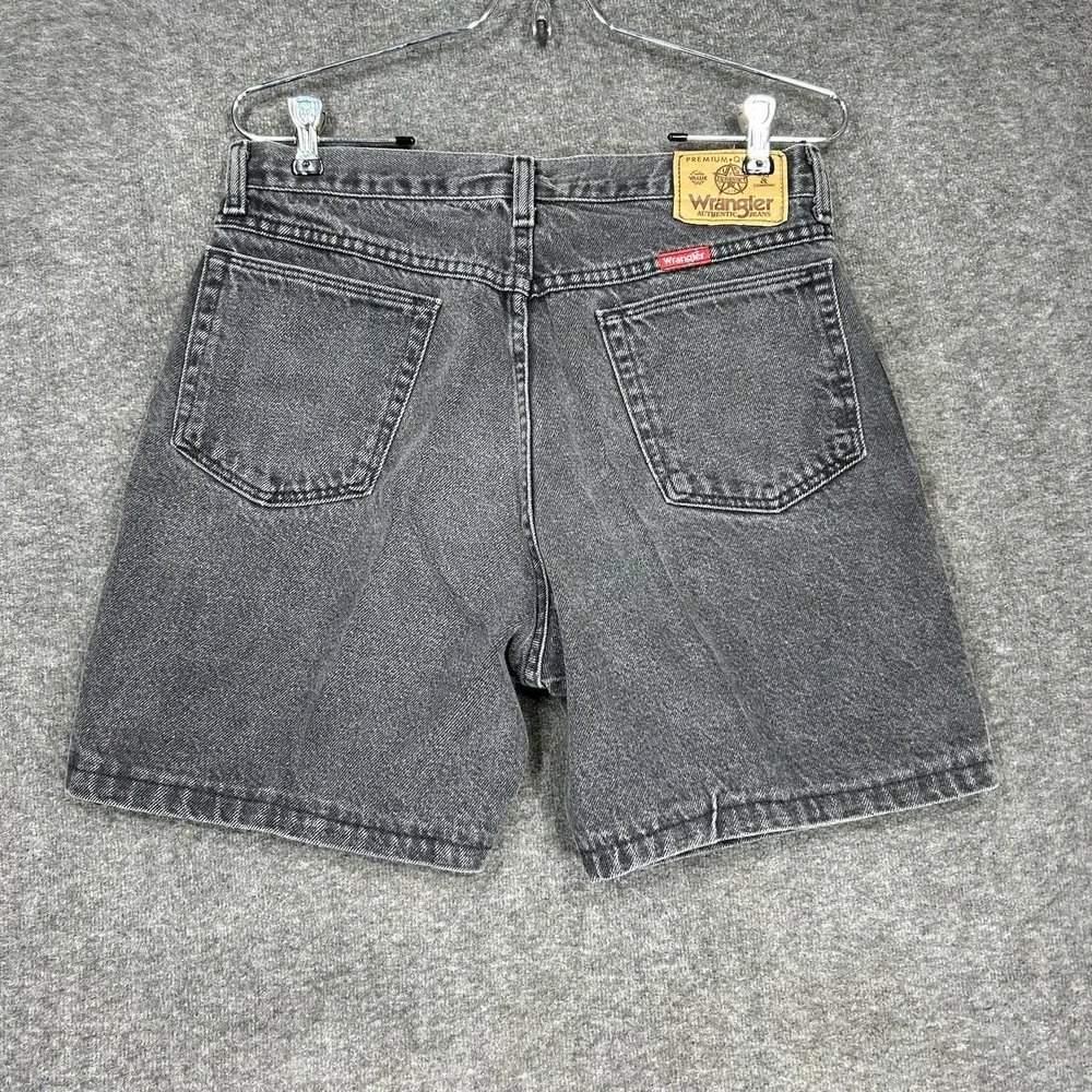 Vintage Wrangler Shorts Mens 32 (fits 30) Black Jean 60601 Made in USA 6